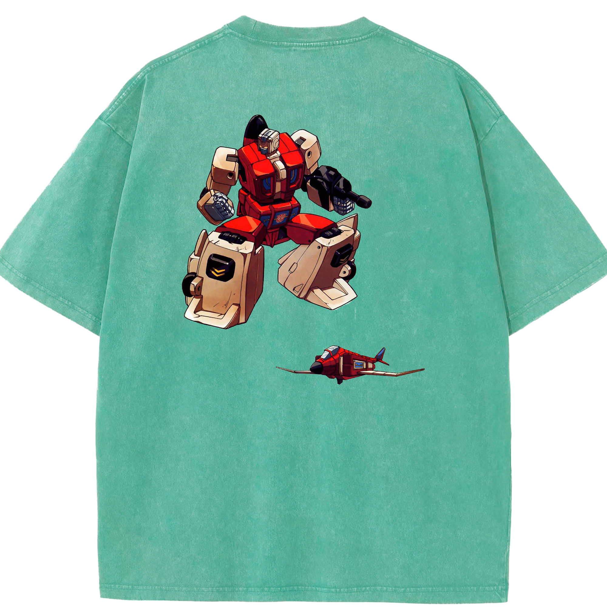 （画像用）  綿100% ヴィンテージ風 半袖Tシャツ（背面プリント）